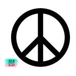 Sticker Peace teken